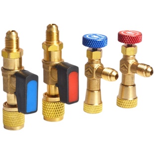 鸿森空调加液球阀410加冷媒雪种控制阀加氟球阀充氟利昂R22安全阀