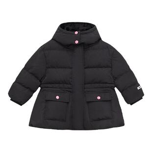 moomoo童装女童收腰裙摆羽绒服女童羽绒外套冬装新款