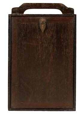 小叶紫檀拉门式提梁文房箱