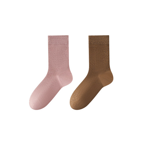 纯棉防裂脚后跟干裂袜子女秋冬100%正品全棉抗菌保湿护足中筒长袜