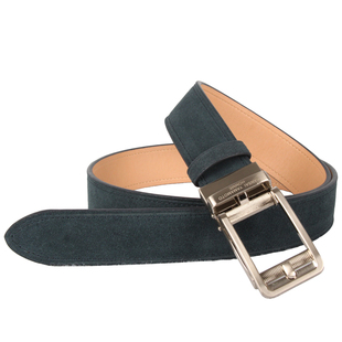 日单反绒牛皮自动扣皮带 外原精致简约男士反毛真皮腰带 好质感