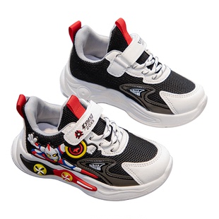 哈罗小黄鸭男童鞋子春秋2026新款奥特曼网面透气儿童运动鞋轻便鞋