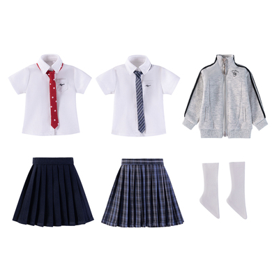 MDD 四分娃衣套装 BJD 休闲卫衣 JK格裙领带白衬衫日常学院风娃衣