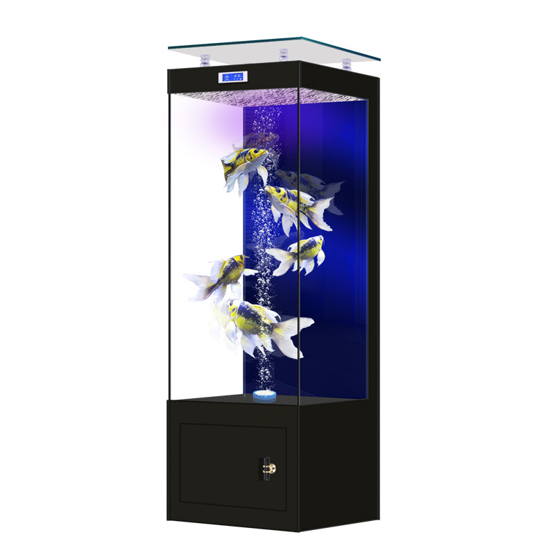 2026新款高端隐藏增氧金鱼缸客厅家用落地立式中小型免换水水族箱