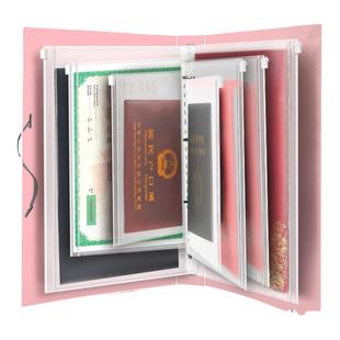 家庭证件收纳包资料活页a4b5收纳册证书票据档案孕妇宝宝孕检产检孕期档案册文件夹文件袋房本说明书保护套