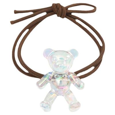 韩版简约爱心花朵皮筋头饰品少女