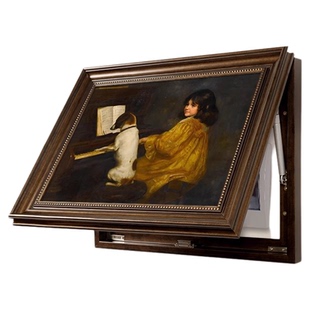 法式电表箱装饰画中古风客厅美式餐厅遮挡配电箱电源盒开关挂画