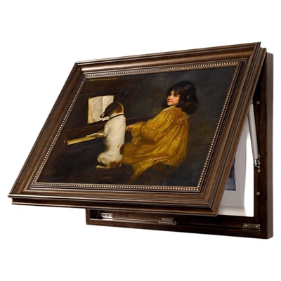 法式电表箱装饰画中古风客