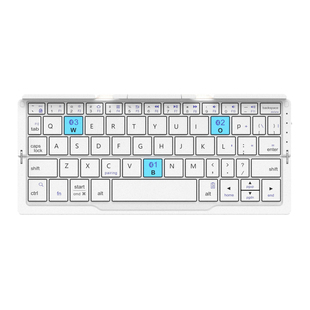 BOW 无线可折叠三蓝牙键盘小巧便携可充电男女生手机平板通用办公