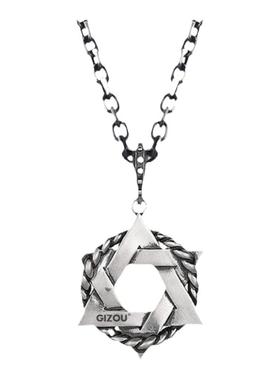 夏之光同款复古六芒星项链