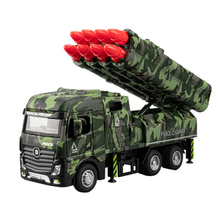 导弹发射车儿童玩具坦克模型合金军事玩具车男孩火箭大炮弹车东风