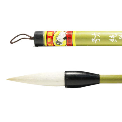 善琏双羊湖笔厂纯羊毫京提文房四宝湖州大字羊毫书法国画绘画毛笔提笔姜思序堂