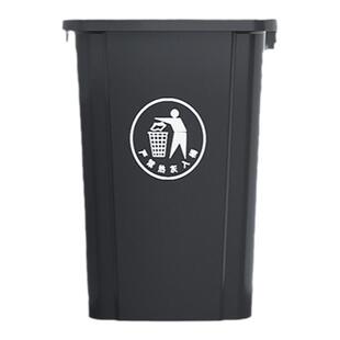 方形无盖垃圾桶商用大容量餐饮家用超大号厨房环卫户外工业中号