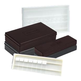 塑料载玻片保湿盒10/20片装免疫组化湿盒抗体孵育盒黑色避光/透明一体成型载片湿房玻片培养盒样本染色保湿盒