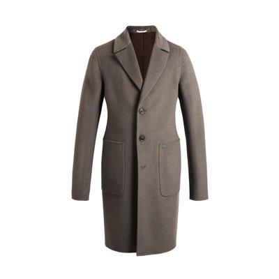 威可多商务休闲驼色秋季羊毛外套