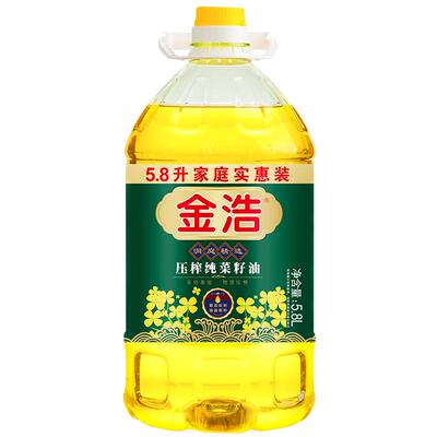 金浩非转基因一级压榨菜籽油5.8L