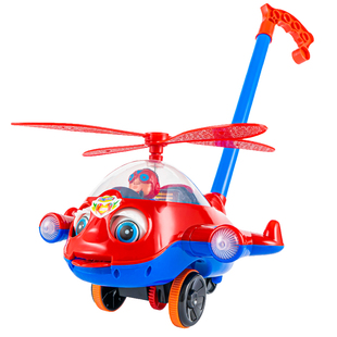 儿童手推飞机学步推推乐玩具宝宝1岁2推拉着走的男女孩小推车婴儿