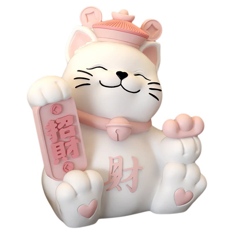 国潮招财猫存钱罐只进不出