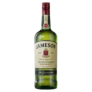 尊美醇威士忌1L占美神JAMESON调酒鸡尾酒基酒爱尔兰进口洋酒烈酒