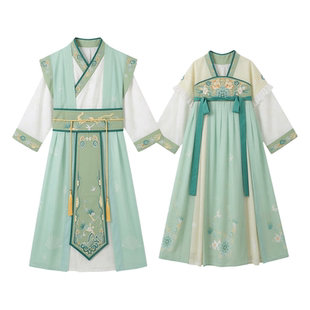 汉服男童女童2026春夏款儿童中国风古装国学服小学生开笔礼演出服