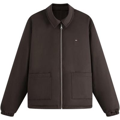 Tommy男装双面穿翻领宽松棉服