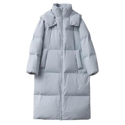 CV大码女装 冬季新款石墨烯发热过膝大被子羽绒服保暖外套胖MM女