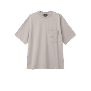 【自营】阿玛尼 EA 男士棉质宽松版圆领短袖T恤 3D1T95 1JWZZ