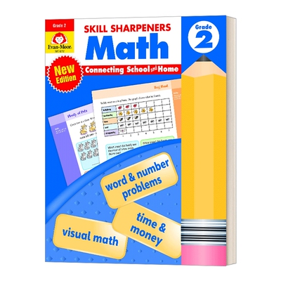 英文原版 Skill Sharpeners Math  Grade 2 2021 revised edition 英文版 进口英语原版书籍