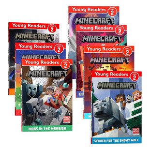 我的世界分级读物2级7册 英文原版 Minecraft Young Readers Level 2 官方出品 儿童冒险游戏故事书 青少年课外英语阅读