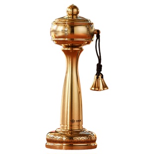 吉祥小航母黄铜手持转转轮手摇转金筒藏式数控桌面摆件右挽狂澜