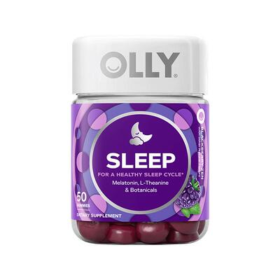 olly褪黑素软糖茶氨酸睡眠片助眠