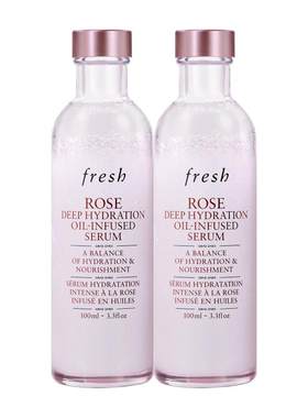 【百补】Fresh馥蕾诗玫瑰润泽密集保湿双萃精华100ml*2