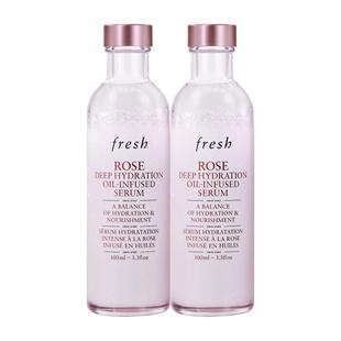 【百补】Fresh馥蕾诗玫瑰润泽密集保湿双萃精华100ml*2