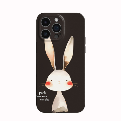 适用iPhone17Promax保护套可爱兔子创意16promax手机壳15pro个性14plus女生12磨砂16plus苹果12pro学生vivo