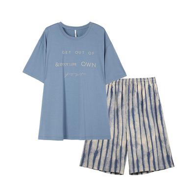 安之伴【巨凉感】纯棉男士睡衣夏季2025新款简约宽松可外穿家居服