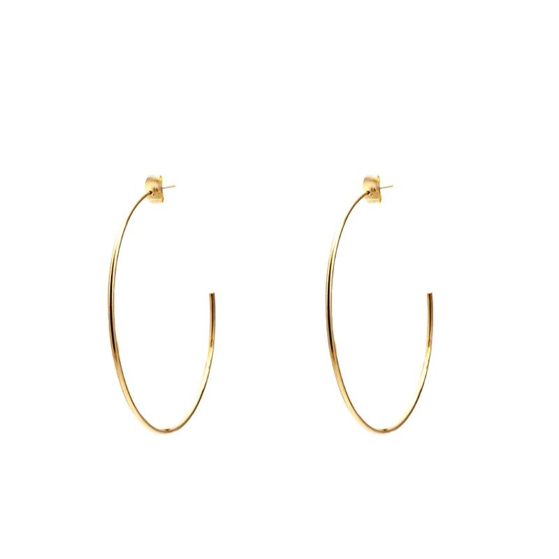 PDO 金色欧美ins网红大圈C圈夸张简约极简时尚耳环耳钉耳饰女