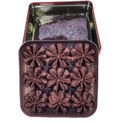 香港珍妮曲奇聪明小熊朱古力花饼