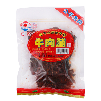 日兴225g香辣牛肉干