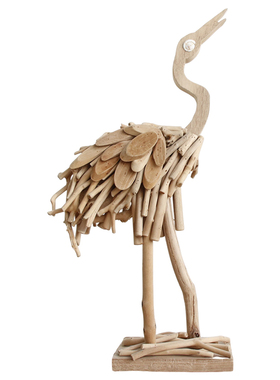 手工实木仙鹤电视柜摆件