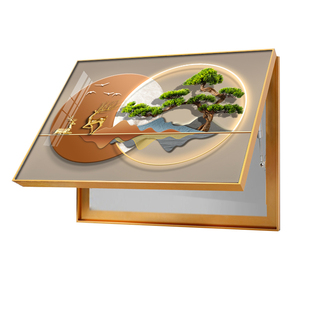 电表箱装饰画2025新款3d立体轻奢高级感电表箱盒遮挡挂画大尺寸
