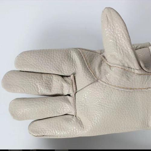 牛皮电焊手套加长款电焊焊工防护托烫防滑加耐磨手套隔热防劳保