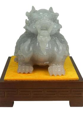 慈云见雨水墨玉镇宅东南亚桌面