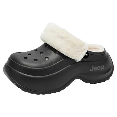 【明星同款】JEEP加绒洞洞鞋女款