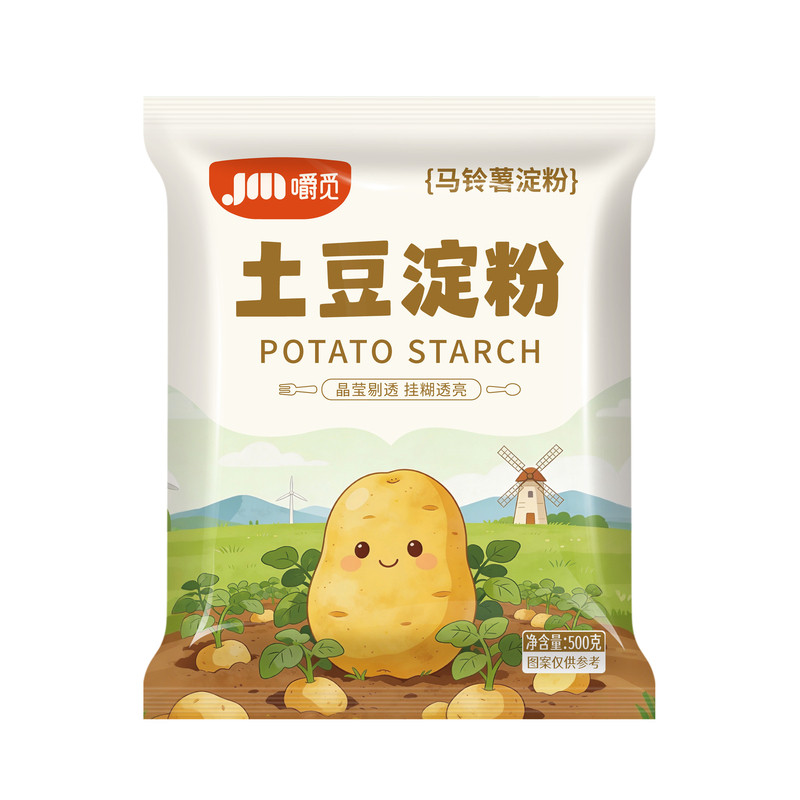 纯正土豆淀粉500g家用自制锅包肉勾芡烘焙原料粉商用水晶虾饺肠粉