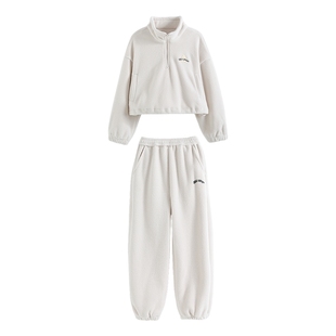 女童摇粒绒套装2025秋季新款女孩洋气加绒保暖卫衣裤子儿童两件套