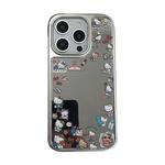 镜面可爱卡通HelloKitty带链条适用苹果15手机壳iPhone14pro小众16PRO新款13硅胶17ProMax女12防摔11全包网红