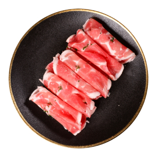 正宗内蒙古锡盟沙葱羊肉卷火锅羔羊肉卷涮羊肉卷新鲜速冻羊肉片
