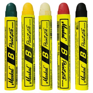 美国Markal B Paintstik固体油漆笔油漆棒水泥工地电线杆潮湿书写