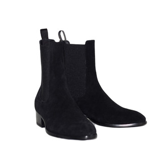 权志龙GD同款SLP-Y3GVC秋冬欧美真皮高跟男靴切尔西靴男高帮鞋