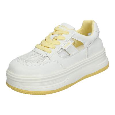 大码女鞋41一43新款镂空透气休闲鞋女2025夏季超火百搭轻便小白鞋